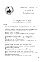 Chants Saint-Léon2 juillet 2017