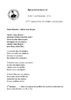 Chants Saint-Léon9 septembre 2018