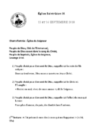 Chants Saint-Léon16 septembre 2018