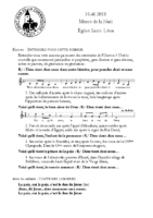 Chants Saint-LéonVeillée et messe nuit de Noël