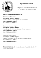 Chants Saint-Léon30 juin 2019