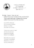 Chants Saint-Léon20 octobre 2019