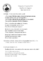 Chants Saint-Léon10 janvier 2021