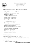 Chants Saint-LéonBaptême du Seigneur9 janvier 2022