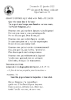 Chants Saint-Léon30 janvier 2022