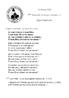 Chants Saint-Léon13 février 2022