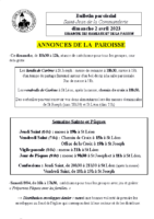 Annonces du2 avril 2023
