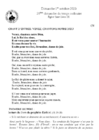 Chants Saint-Léon1er octobre 2023
