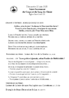 Chants Saint-Léon22 juin 20251ères communionsProfessions de foi