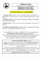 annonces du5 octobre 2025