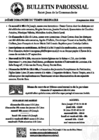 Annonces du13 septembre 2026