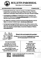 Annonces du27 septembre 2026